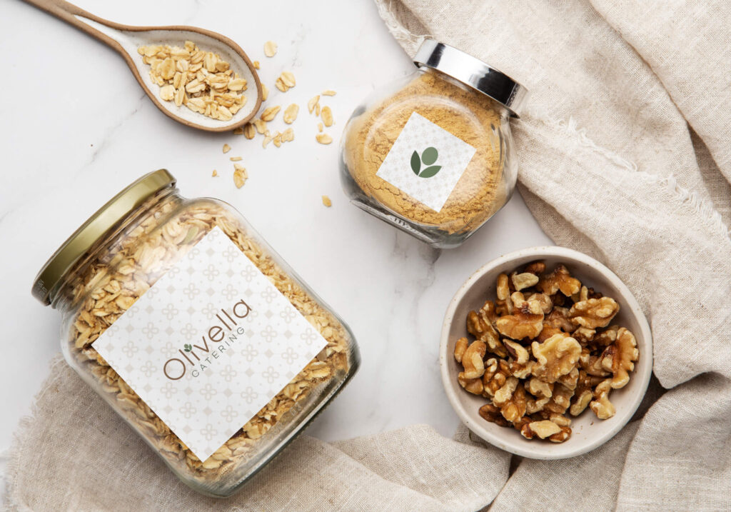 Du Herbst | Olivella Catering Label Design