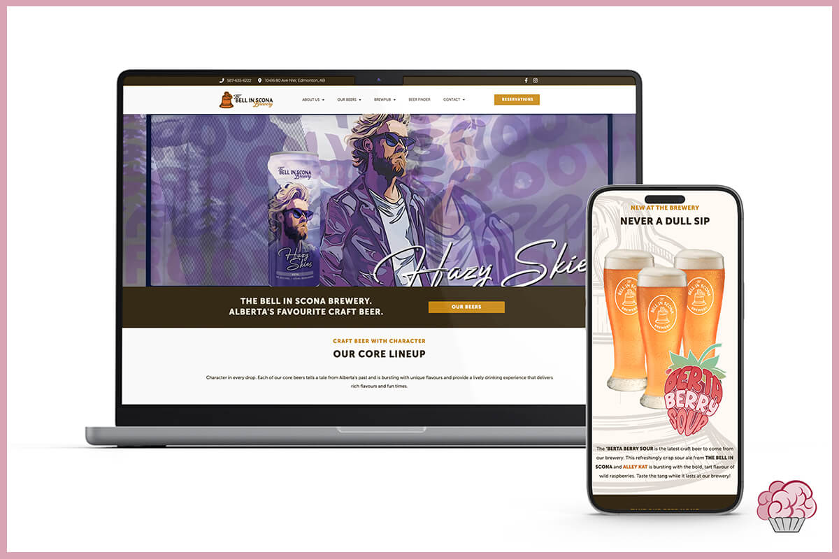 Bell In Scona Brewery | Web Design Portfolio