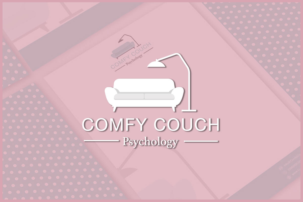 Comfy Couch Psychology | Graphic Design Projects | Branding and Web Mockup