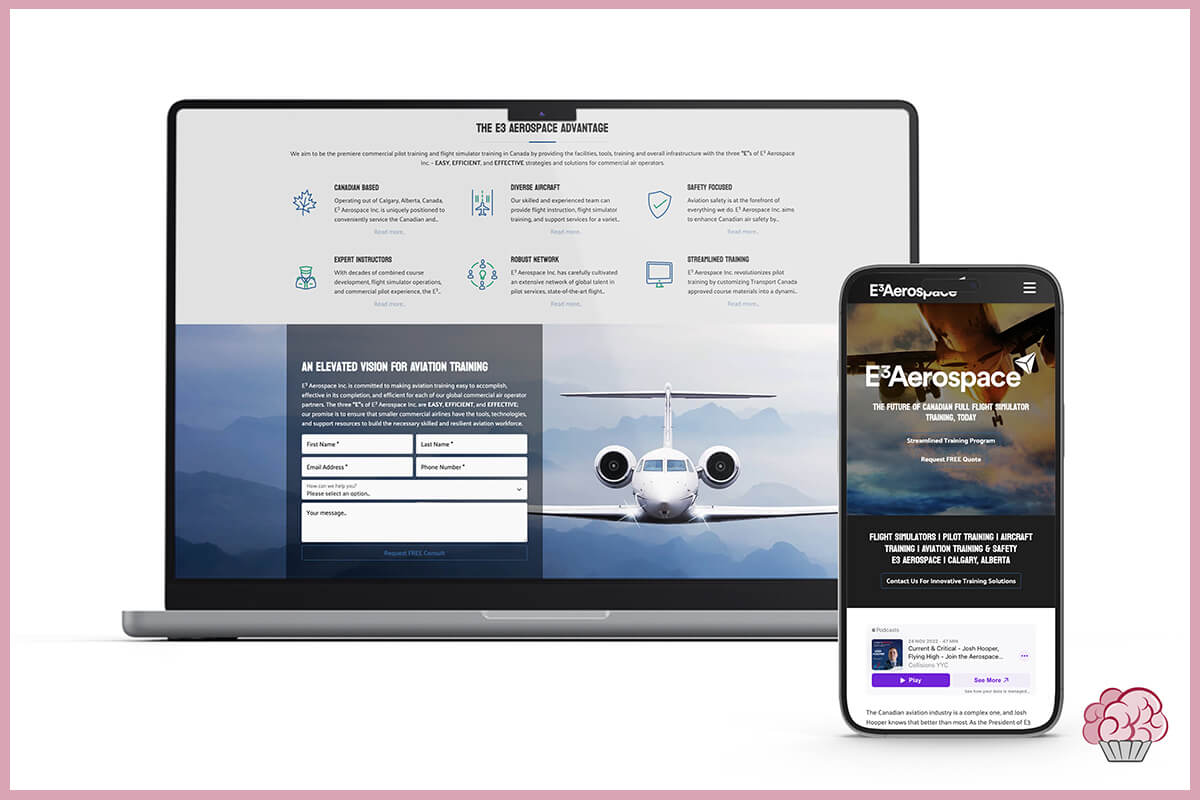 E3 Aerospace | Web Design Portfolio