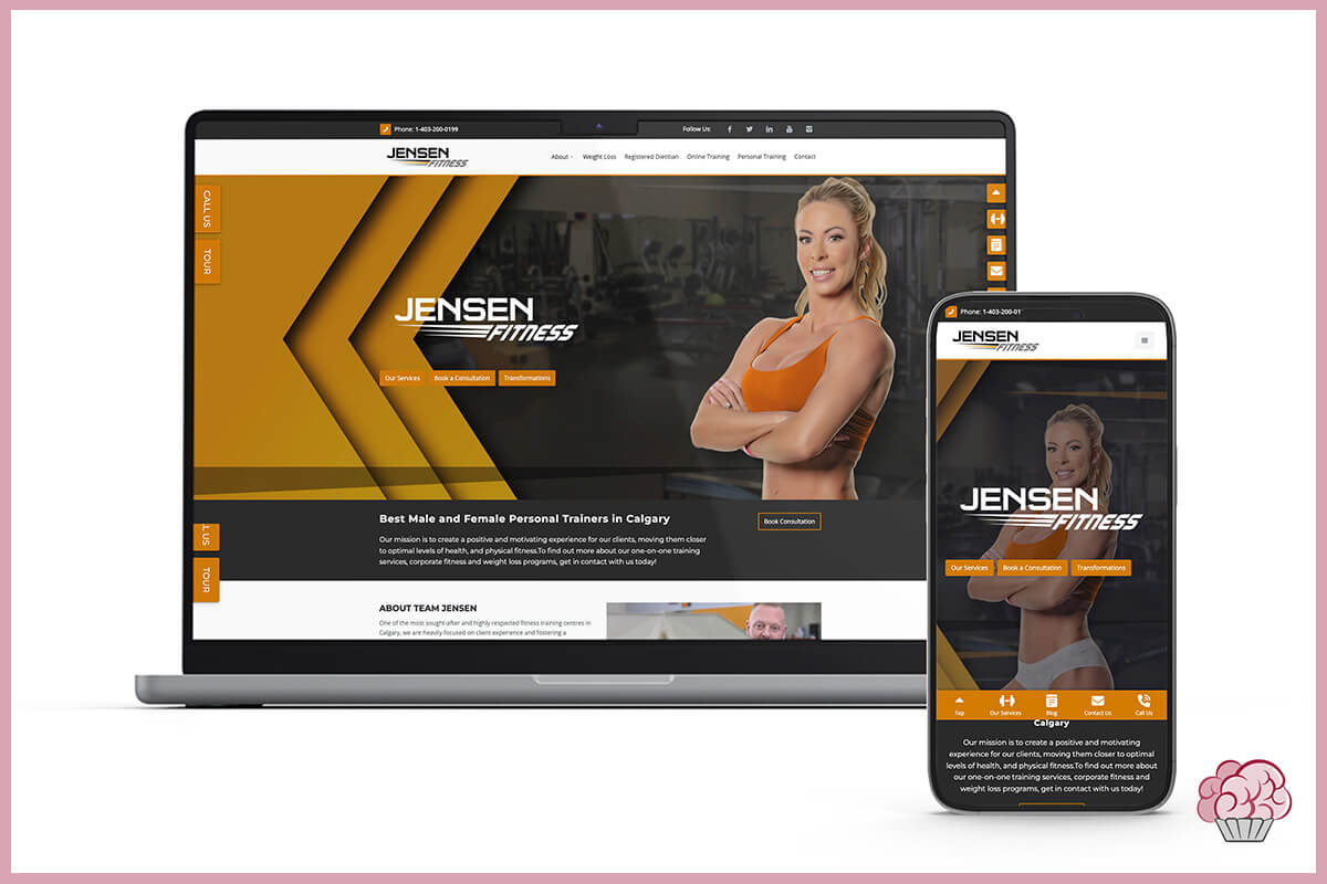 Jensen Fitness | Web Design Portfolio