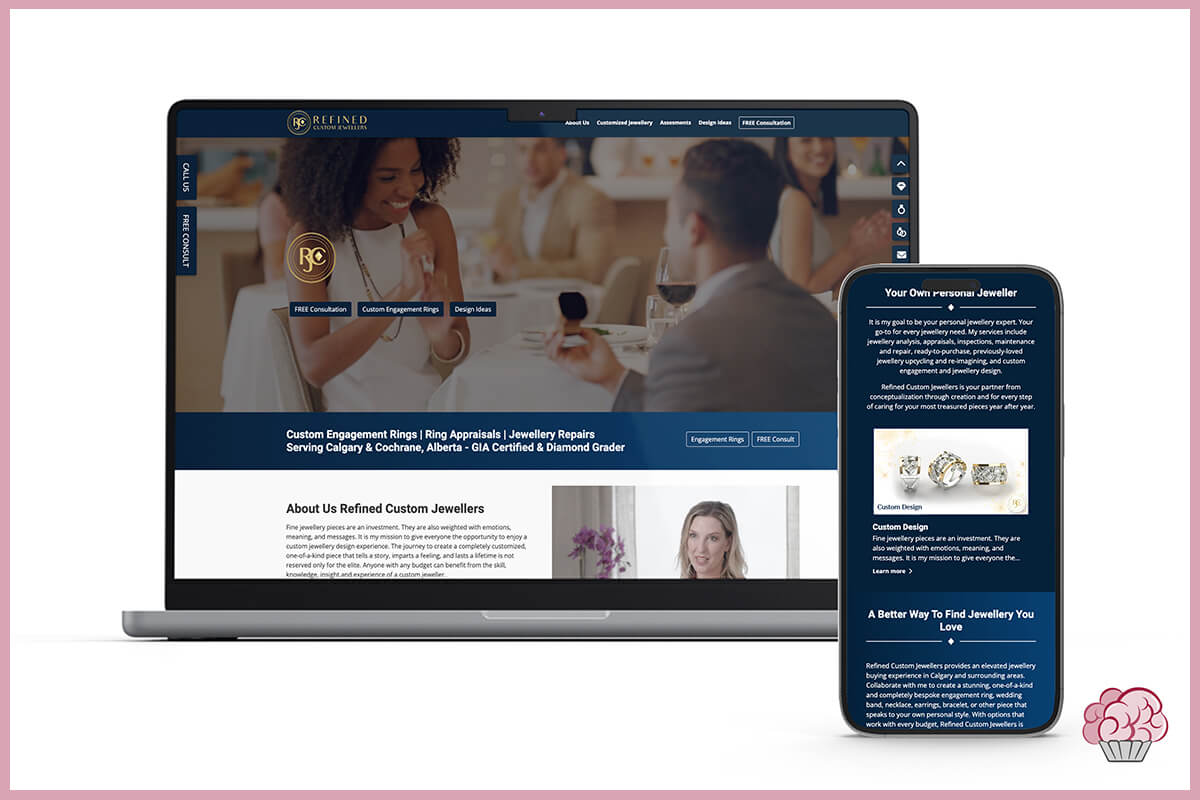 Refined Custom Jewellers | Web Design Portfolio